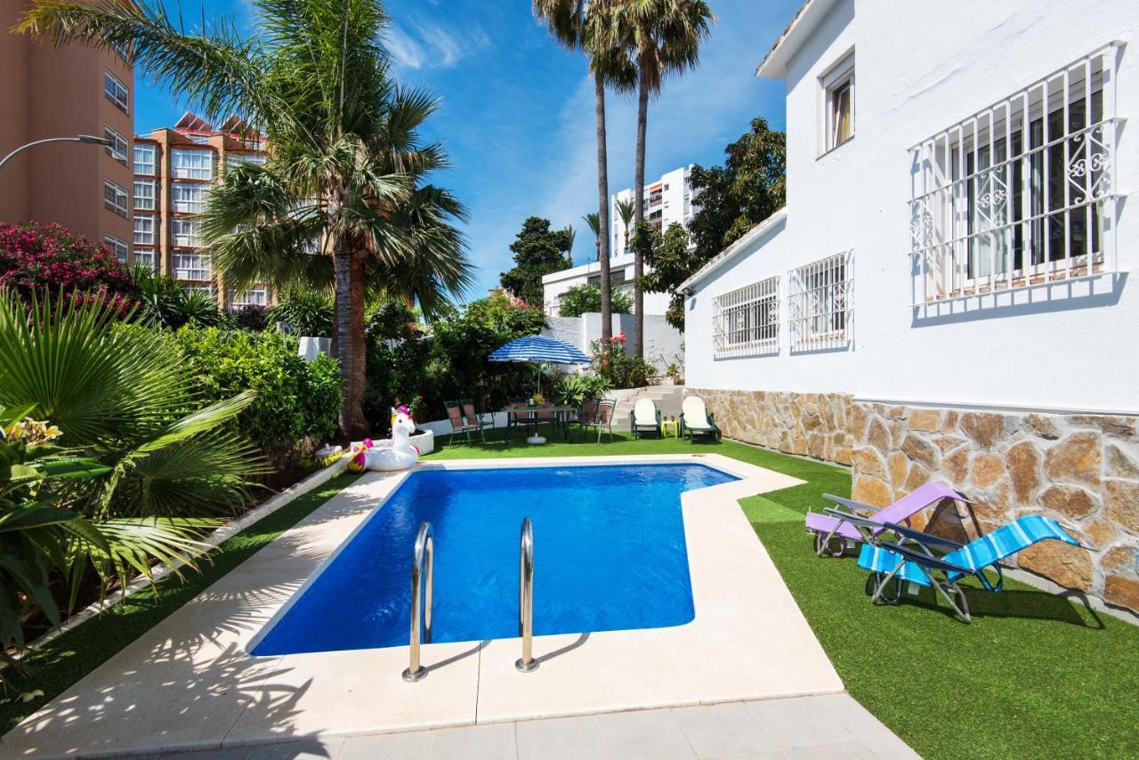 Villa Palm Beach Marina Benalmadena 3 Min Walking From The Sea Exterior photo